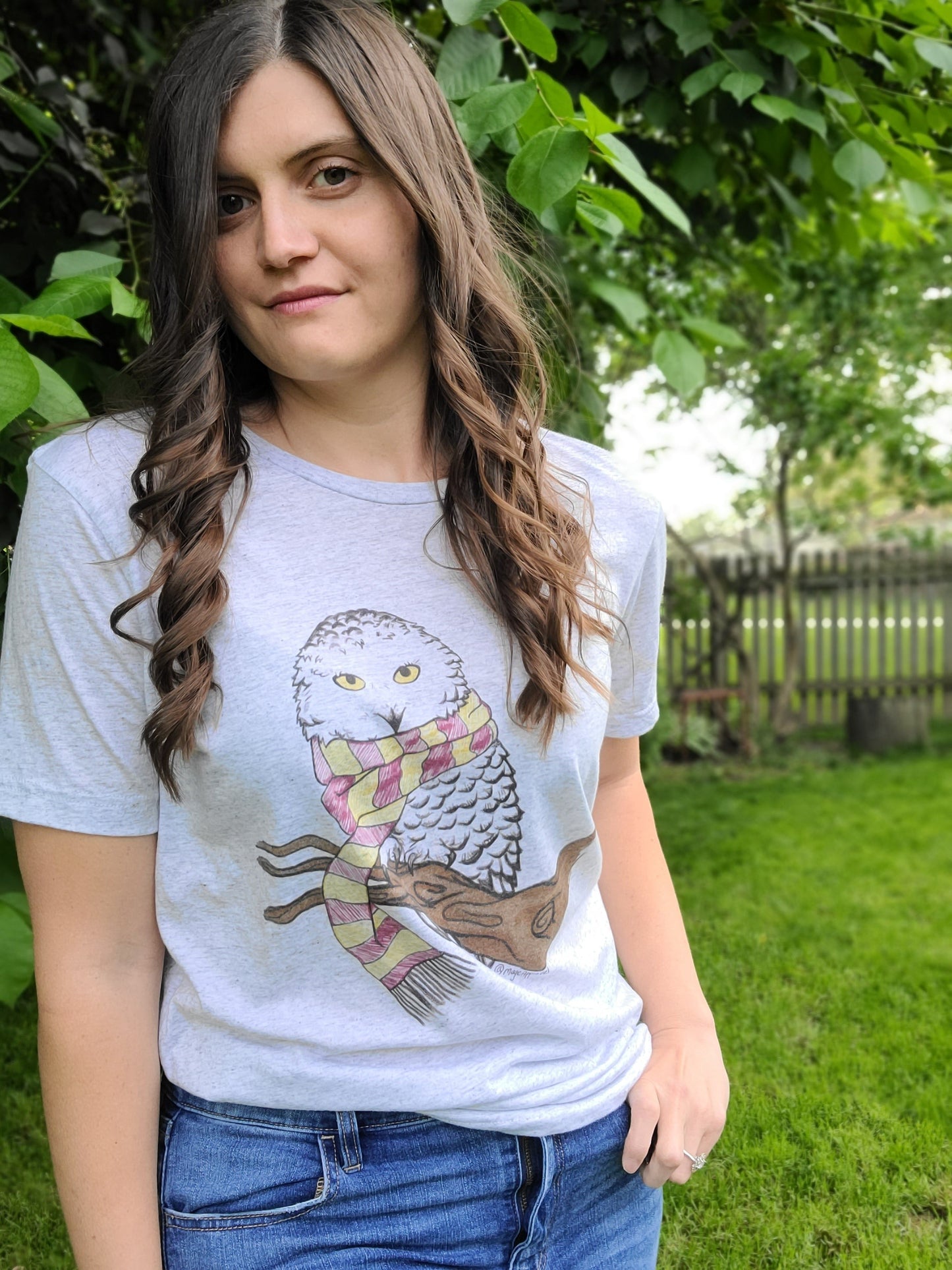 BRAVE OWL SCARF TEE