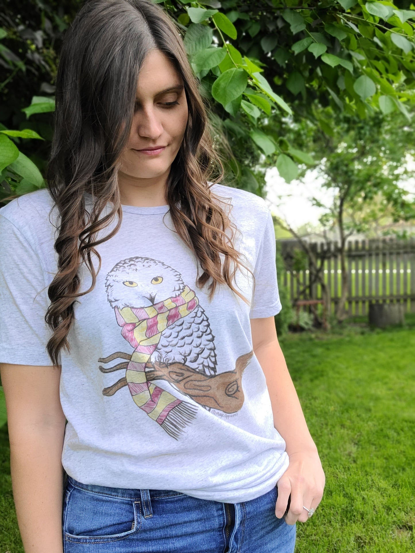 BRAVE OWL SCARF TEE