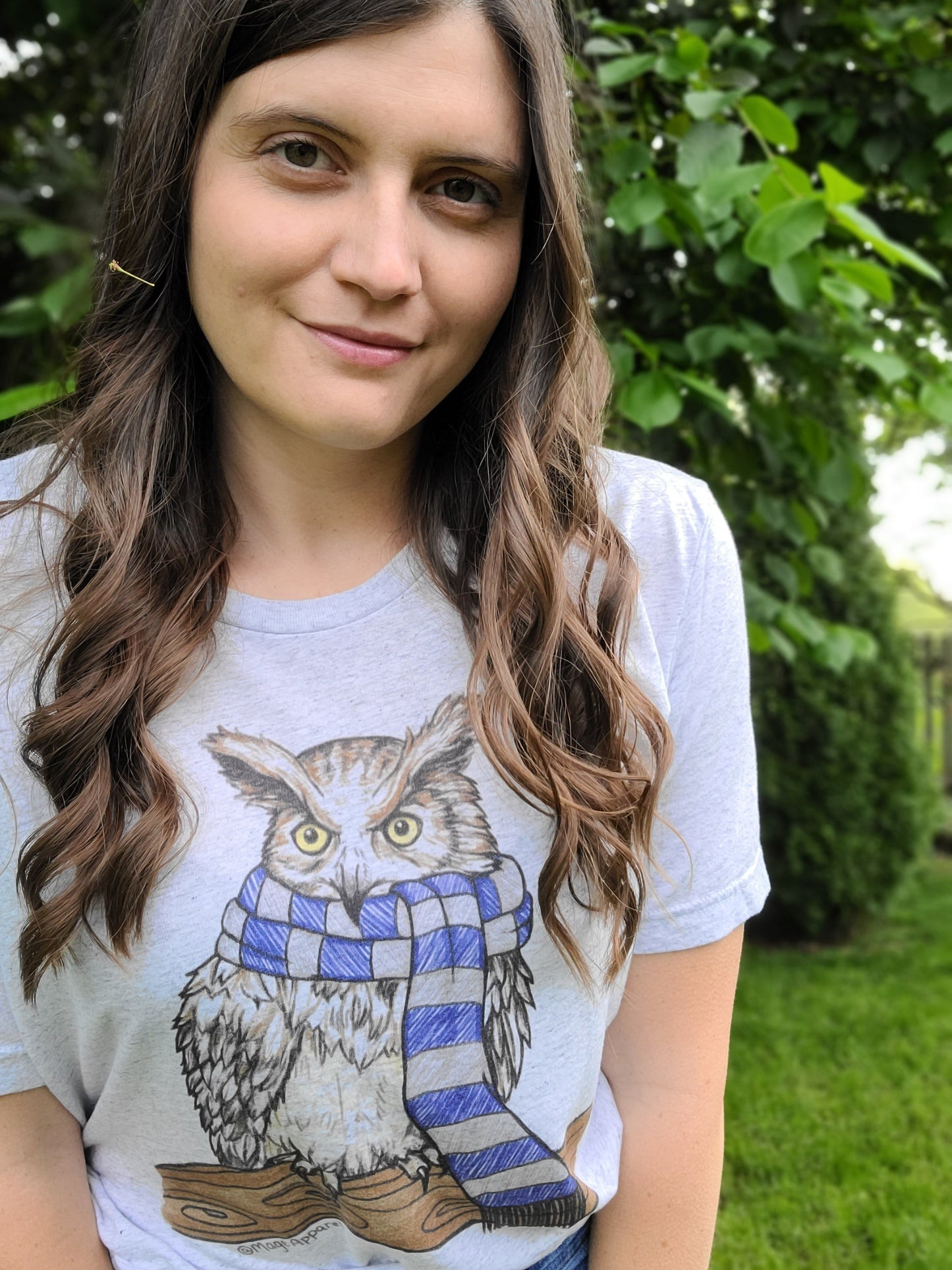 WISE OWL SCARF TEE