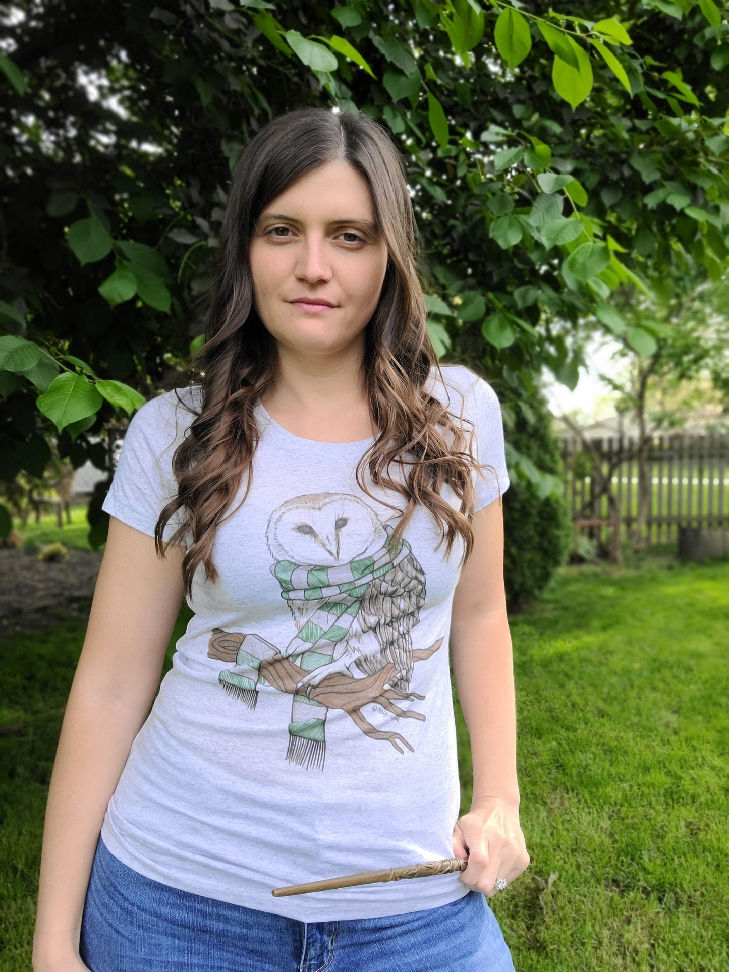 CUNNING OWL SCARF TEE