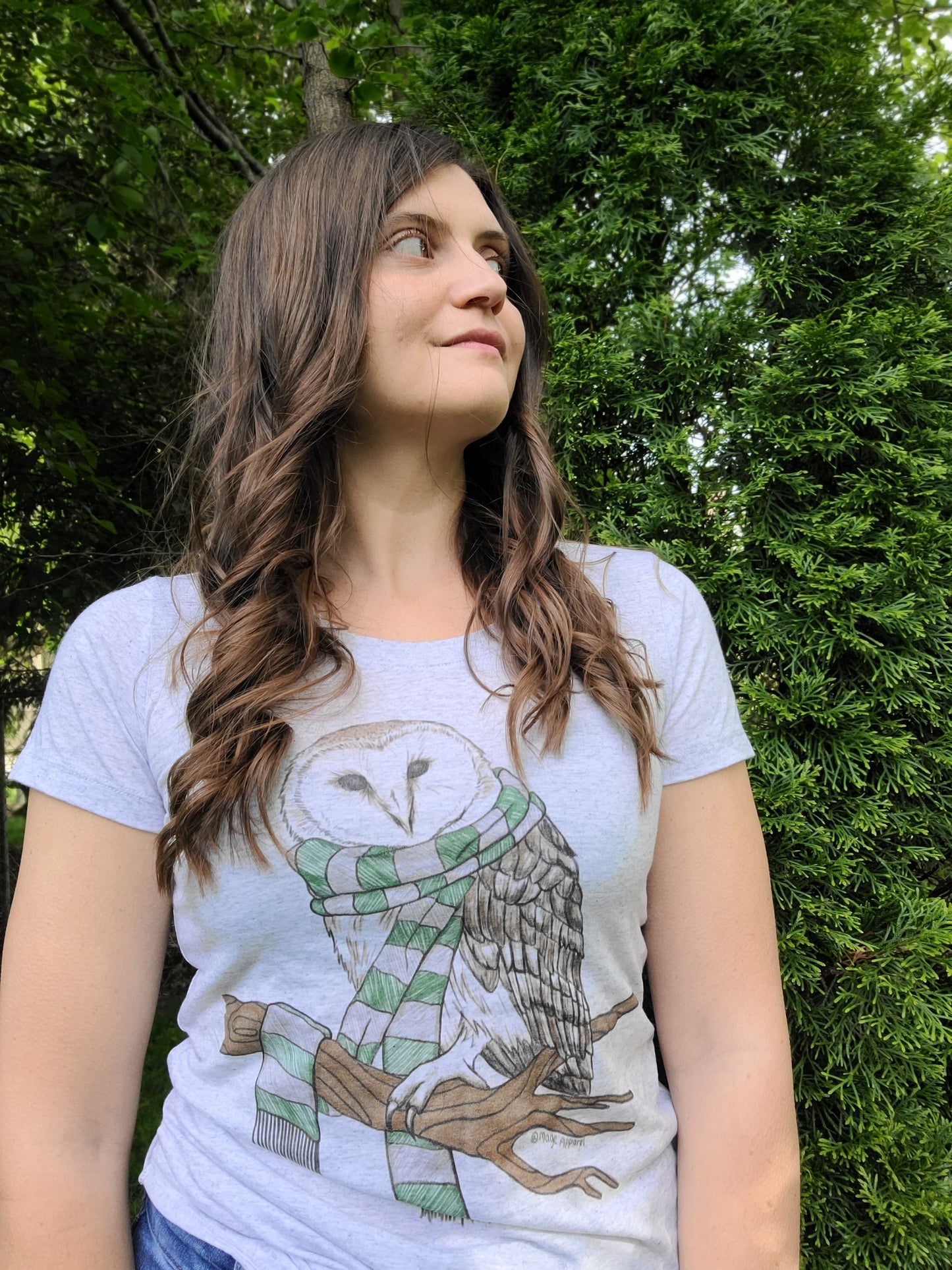 CUNNING OWL SCARF TEE