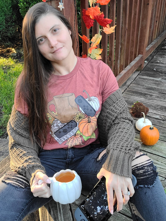 COZY FALL GAMING TEE