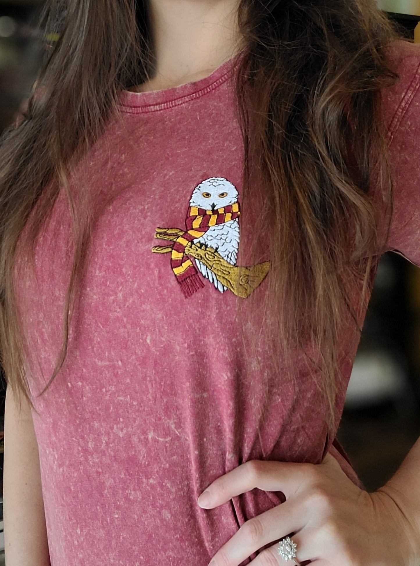 BRAVERY EMBROIDERED OWL TEE