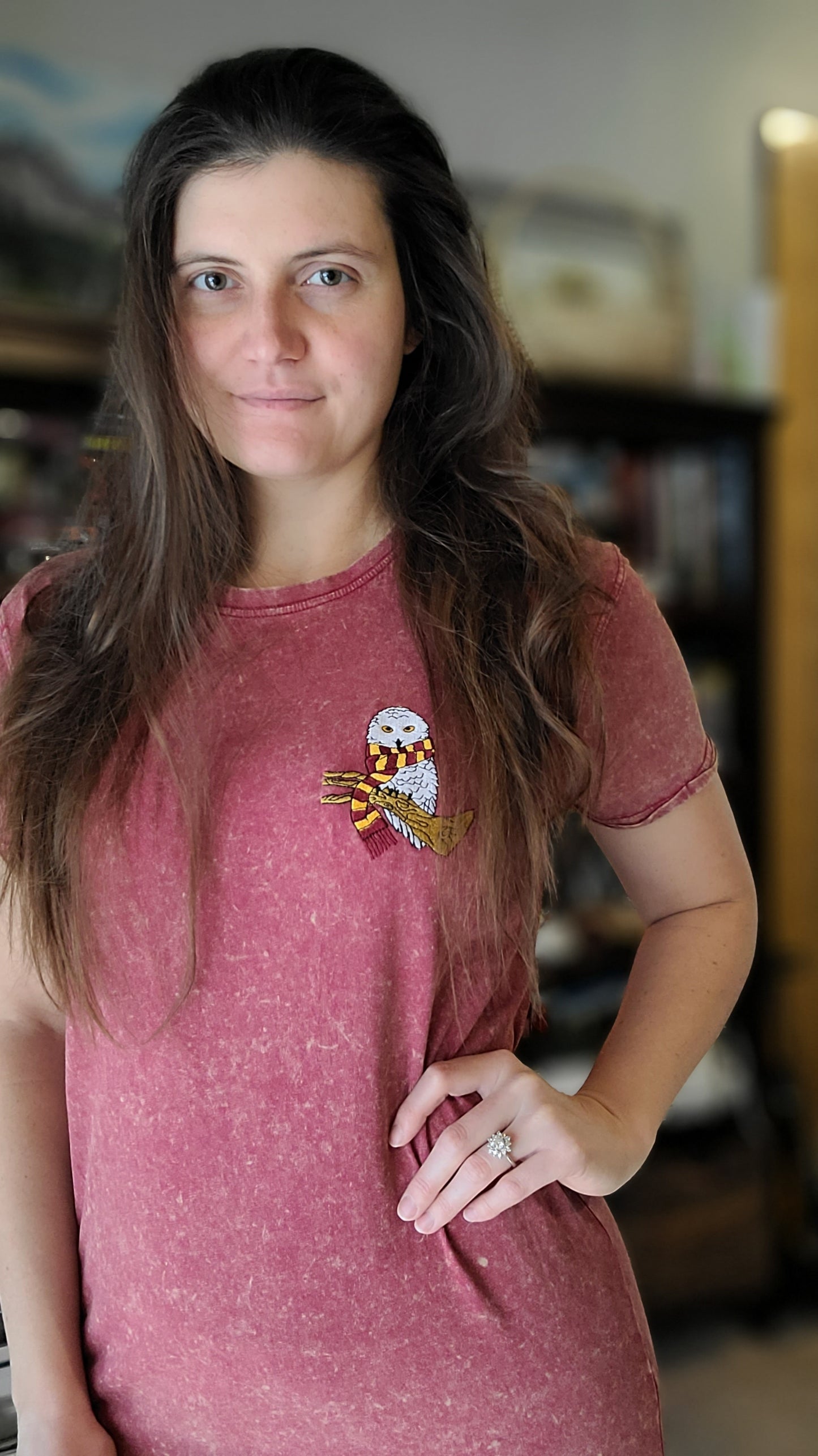 BRAVERY EMBROIDERED OWL TEE