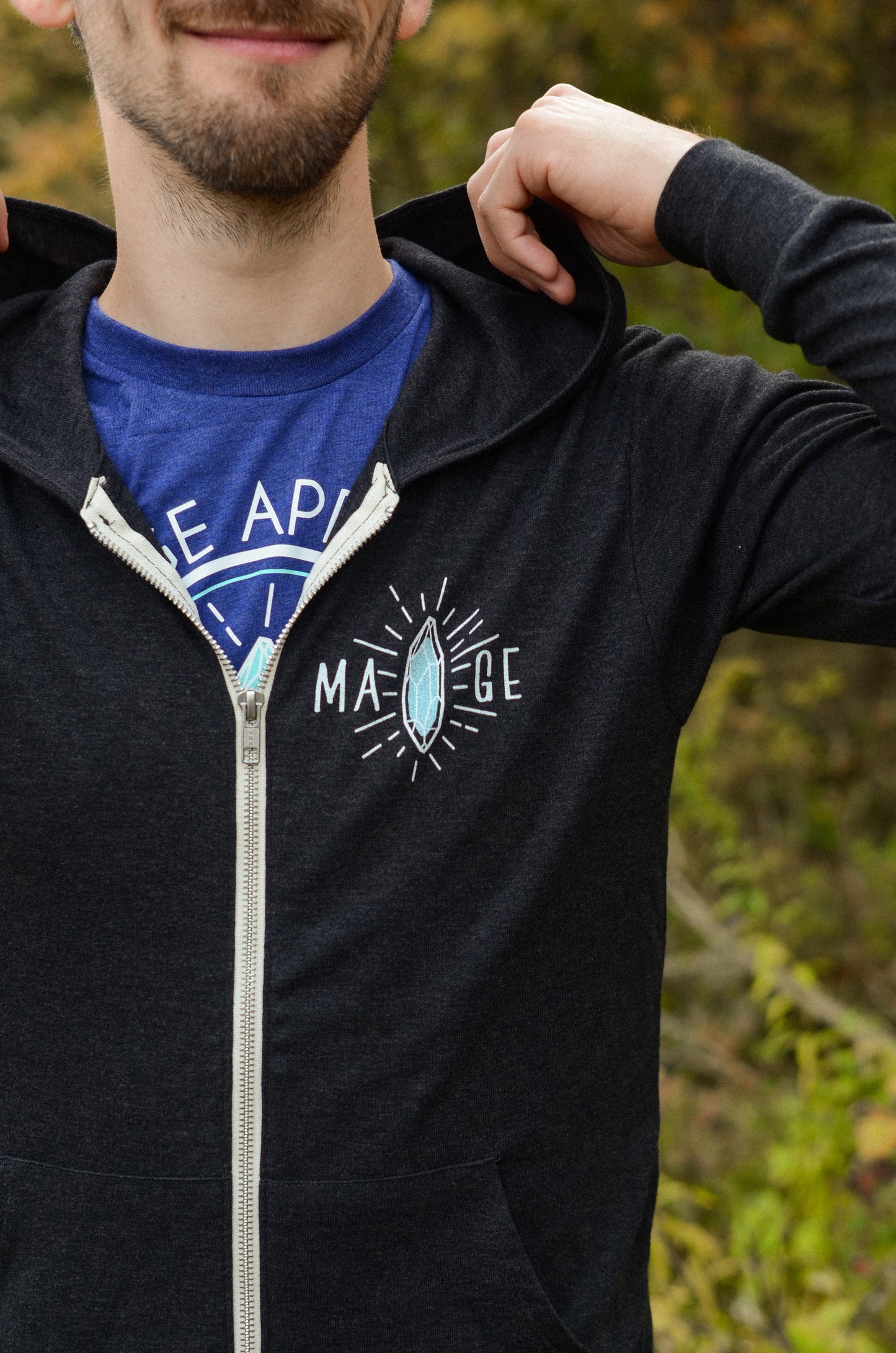 MAGE APPAREL LIGHTWEIGHT ZIP HOODIE