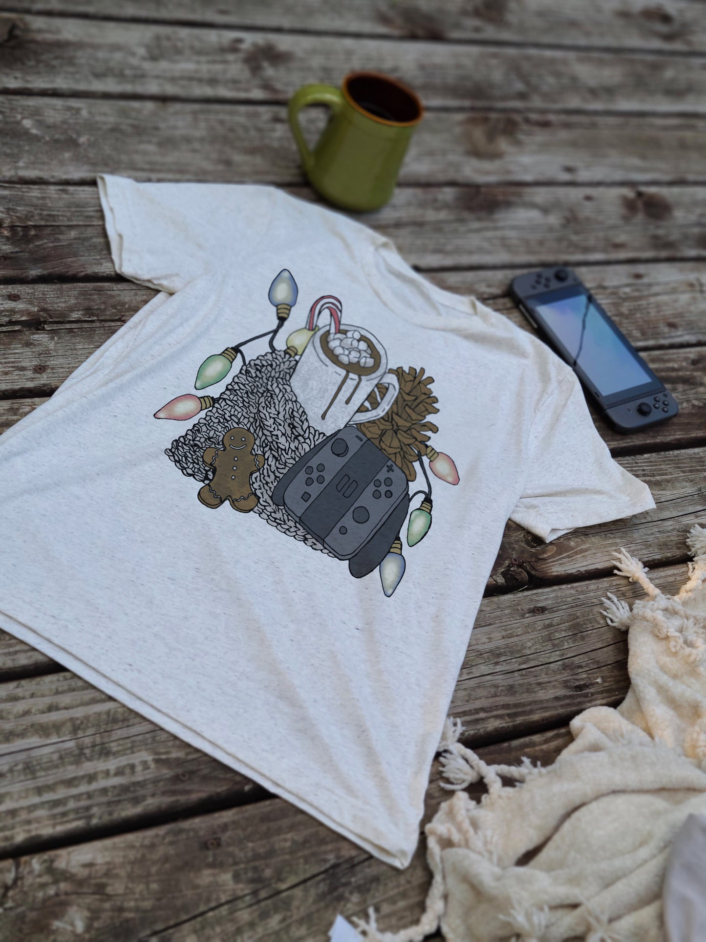 Cozy Holiday Gaming Tee