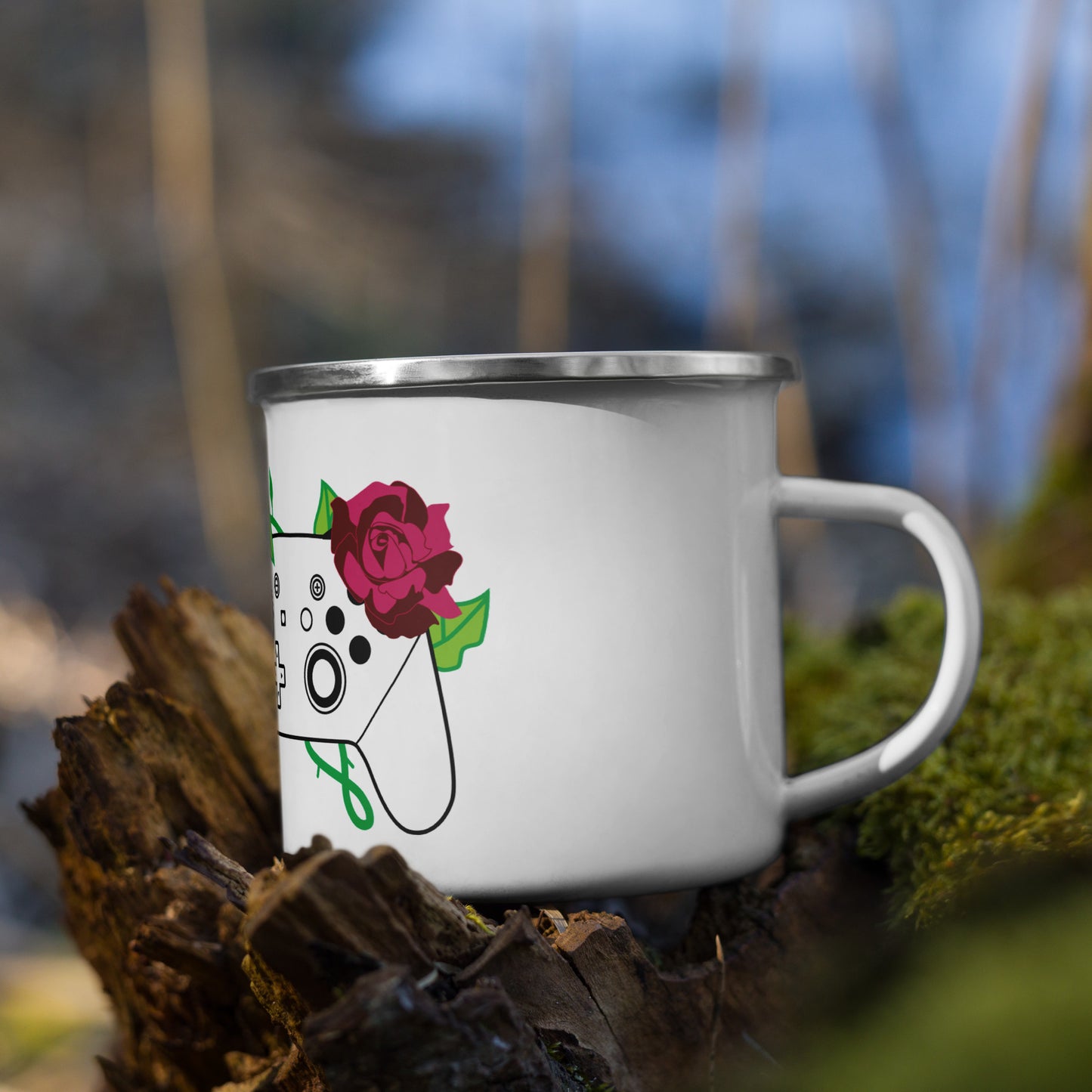 Floral Controller Camp Mug