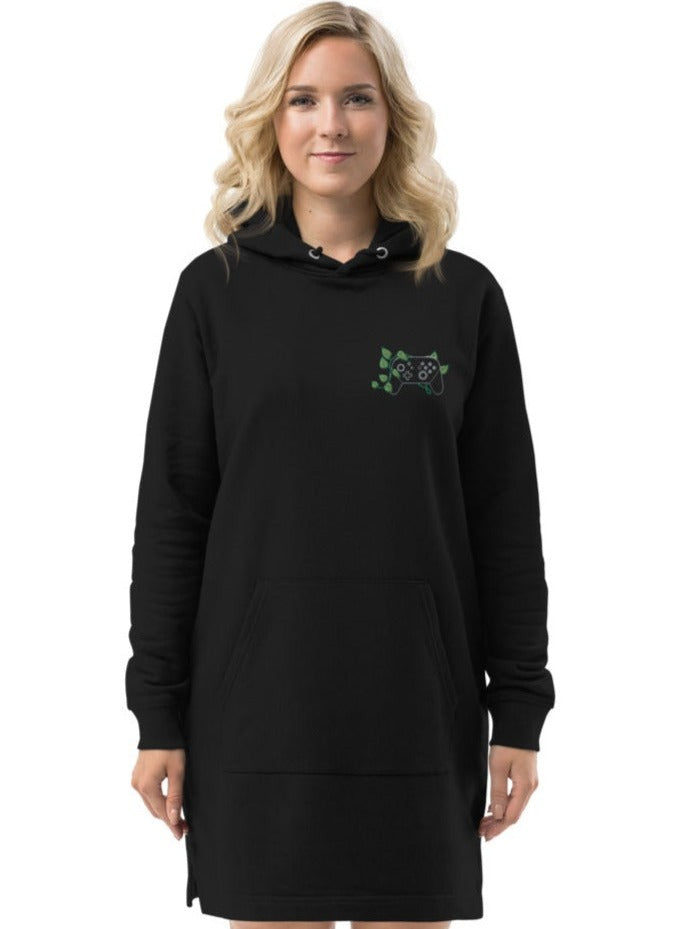 Controller Leaf Hoodie Dress