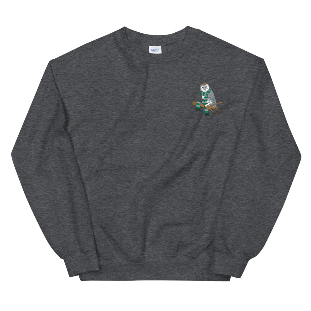 CUNNING OWL EMBROIDERED SWEATSHIRT