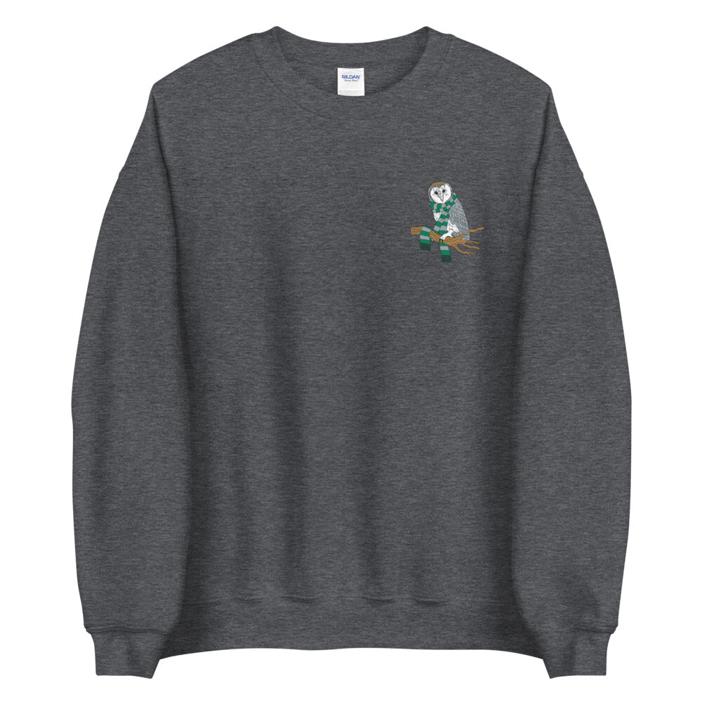 CUNNING OWL EMBROIDERED SWEATSHIRT