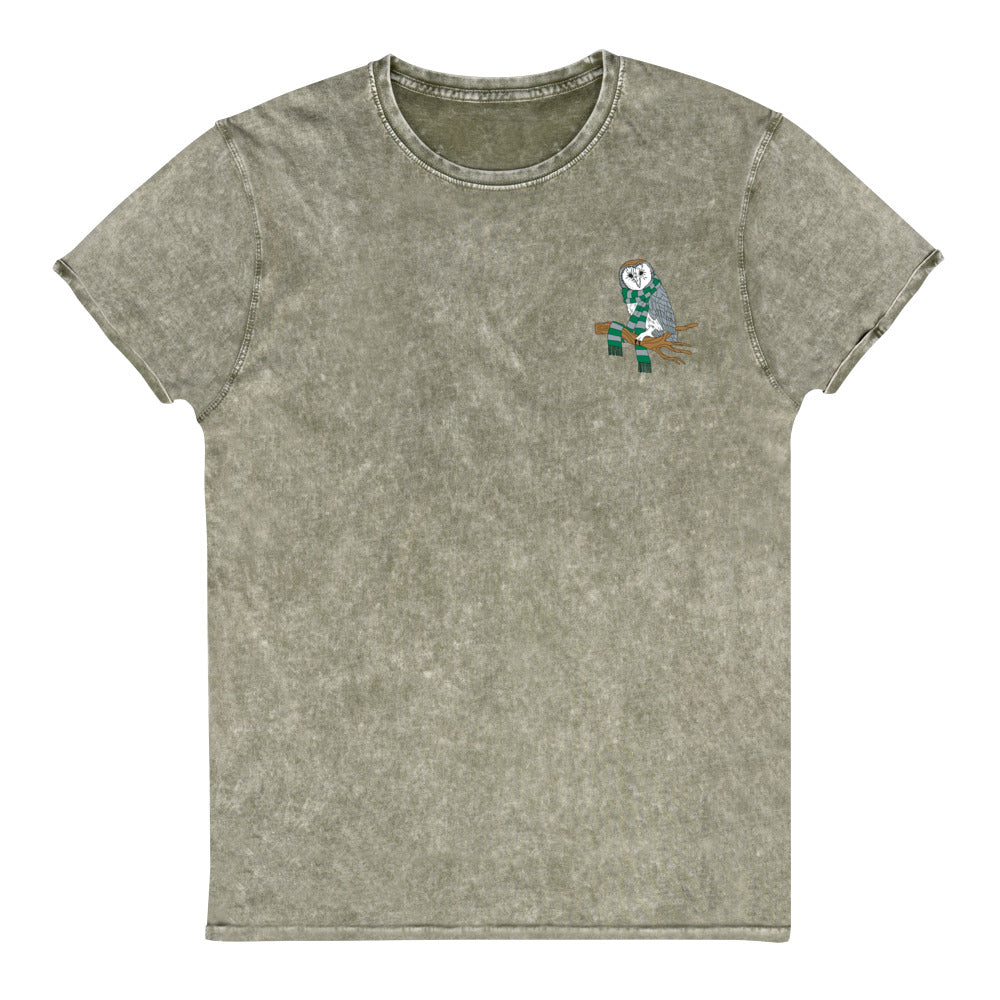 CUNNING EMBROIDERED OWL Tee